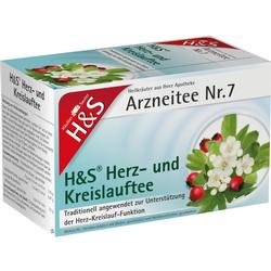 Packung von H&S Herz- und Kreislauftee zur Unterstützung der Herzfunktion.