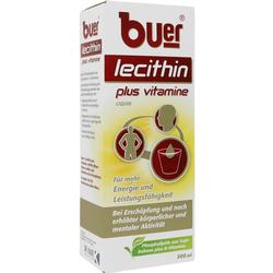 Verpackung von Nahrungsergänzungsmittel mit Lecithin und Vitaminen für mehr Energie.
